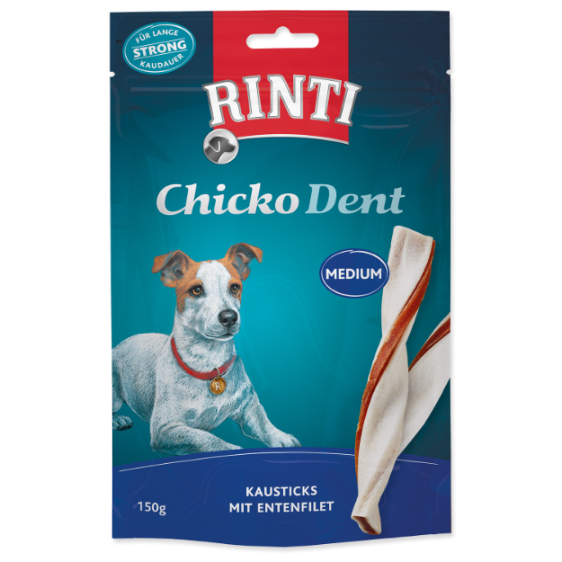 Pochoutka RINTI Extra Chicko Dent Medium kachna 150g