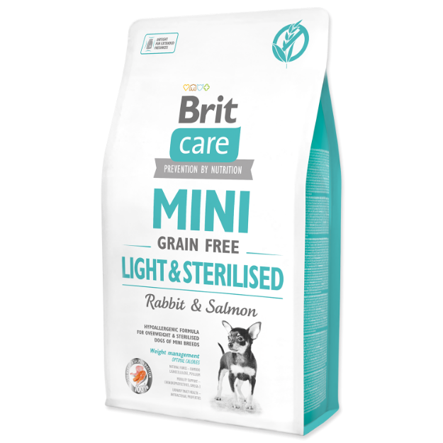 BRIT Care Dog Mini Grain Free Light & Sterilised 2kg