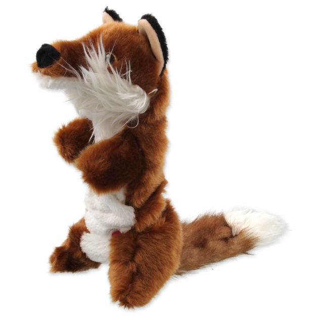 Hracka DOG FANTASY Skinneeez Plush pískací liška 45 cm 