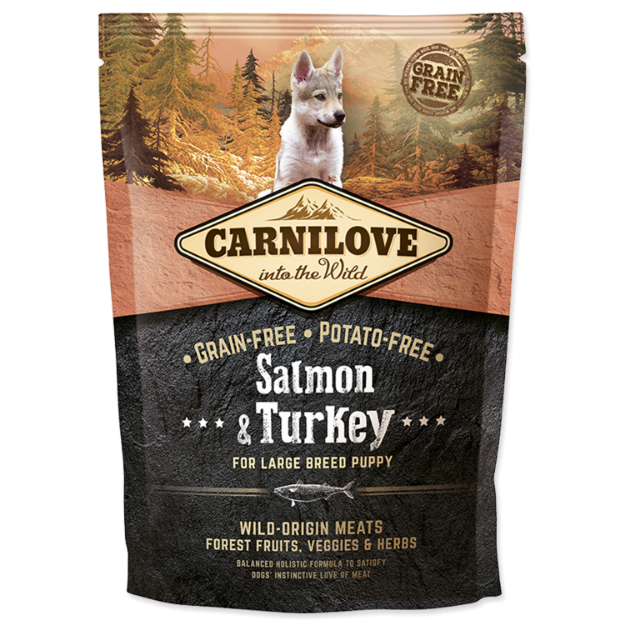 CARNILOVE Salmon & Turkey for Large Breed Puppy 1,5kg