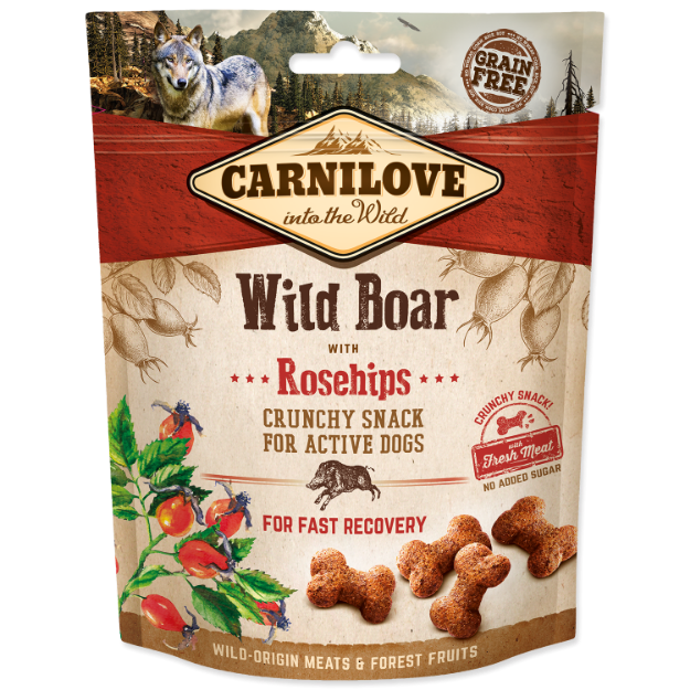 CARNILOVE Dog Crunchy Snack Wild Boar with Rosehips with fresh meat 200g