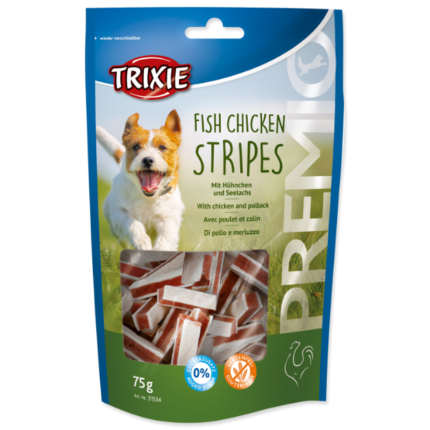 Proužky TRIXIE Dog kure + losos 75g