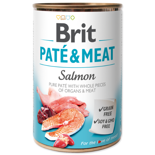 Konzerva BRIT Paté & Meat Salmon 400g