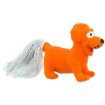 Hracka DOG FANTASY Latex Mini Pes oranžový se zvukem 7 cm 