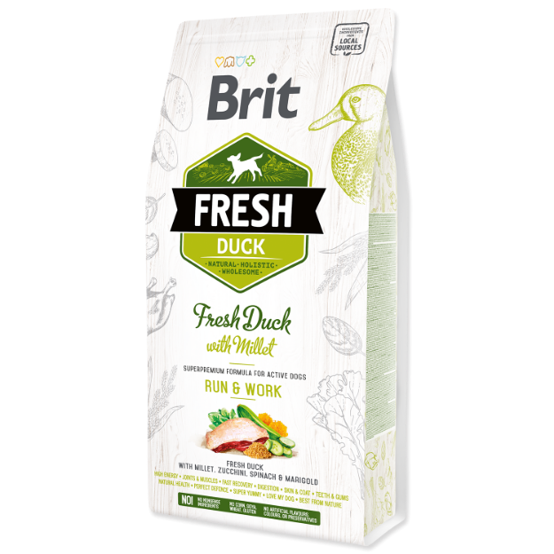 BRIT Fresh Duck with Millet Active Run & Work 2,5kg