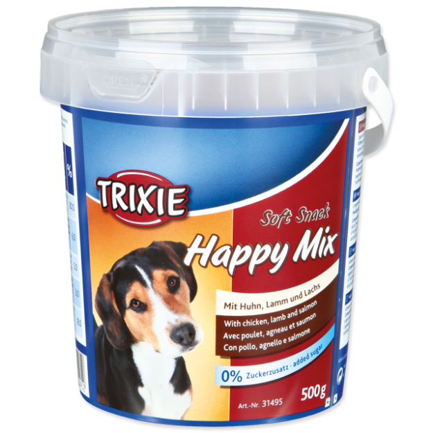 Pamlsek TRIXIE Happy mix s kurecím, jehnecím a lososem 500g