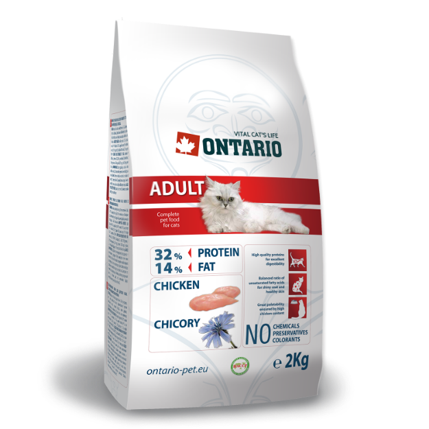 ONTARIO Cat Adult Chicken 2kg