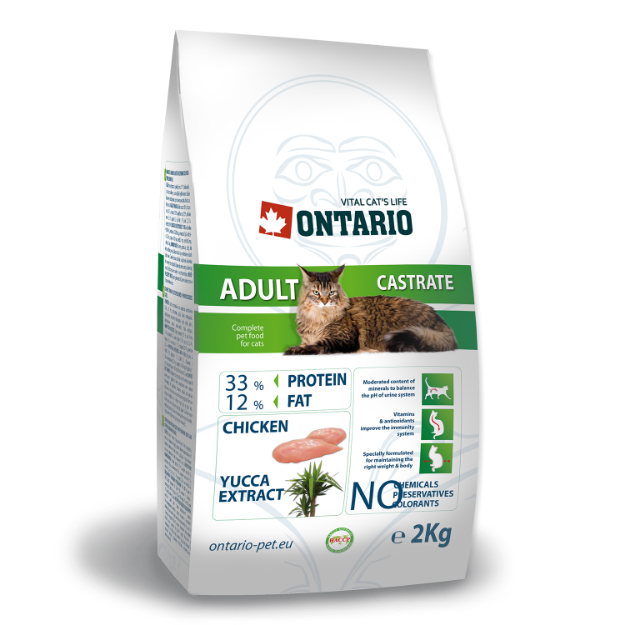 ONTARIO Cat Adult Castrate 2kg