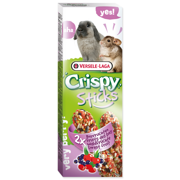 Tycinky VERSELE-LAGA Crispy s lesním ovocem pro králíky a cincily 110g