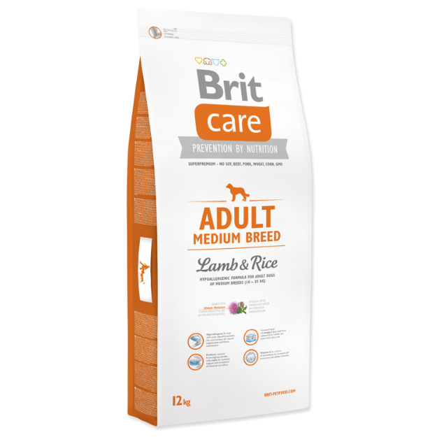 BRIT Care Dog Adult Medium Breed Lamb & Rice 12kg