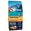 ONTARIO Dog Adult Medium Fish & Rice 12kg