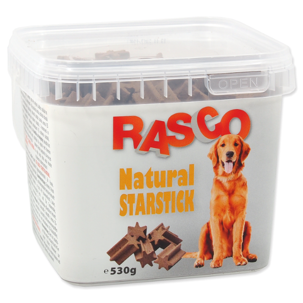 Pochoutka RASCO Dog starstick natural 530g