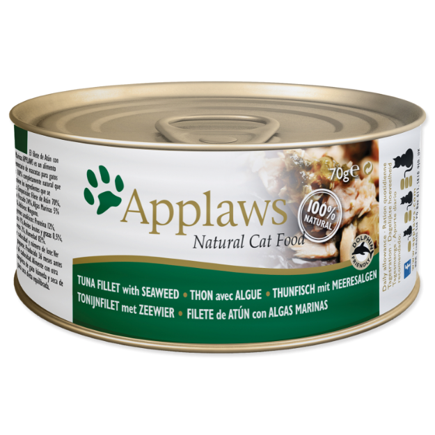 Konzerva APPLAWS Cat Tuna Fillet & Seaweed 70g