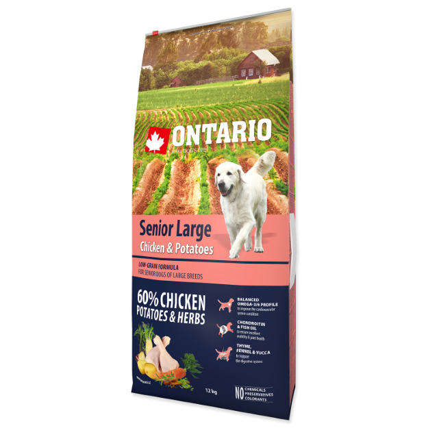 ONTARIO Senior Large Chicken & Potatoes & Herbs 12kg