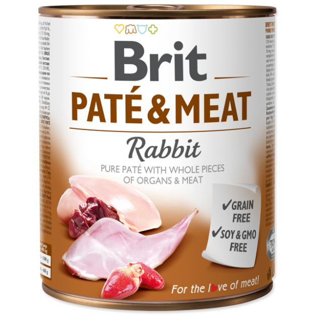 Konzerva BRIT Paté & Meat Rabbit 800g