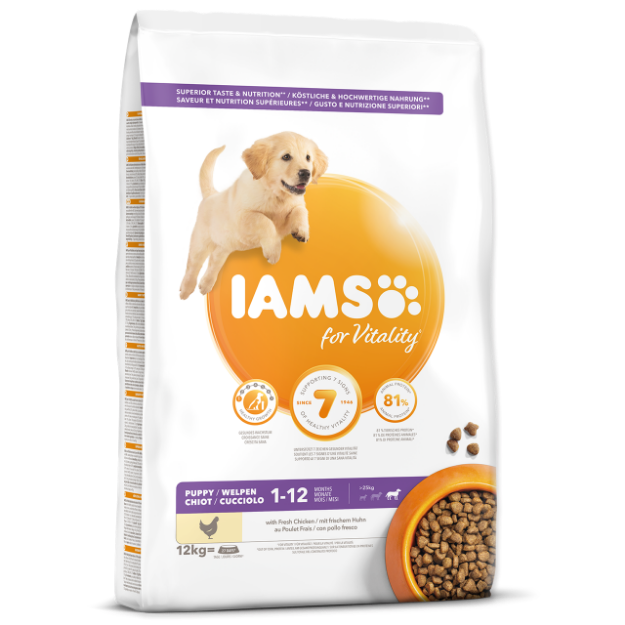 IAMS Dog Puppy Large Chicken 12kg