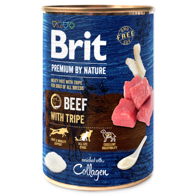 BRIT Premium by Nature Beef with Tripes 400g