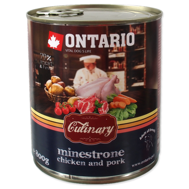 Konzerva ONTARIO Culinary Minestrone Chicken and Pork 800g