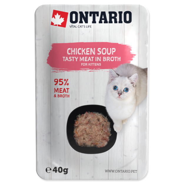 ONTARIO Kitten Soup Chicken, Carrot & Rice 40g