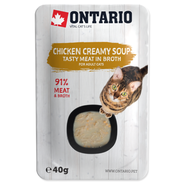 ONTARIO Cat Soup Chicken & Cheese with rice 40g