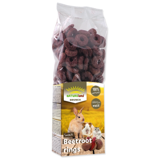 Pochoutka NATURE LAND Brunch repové kroužky 105g