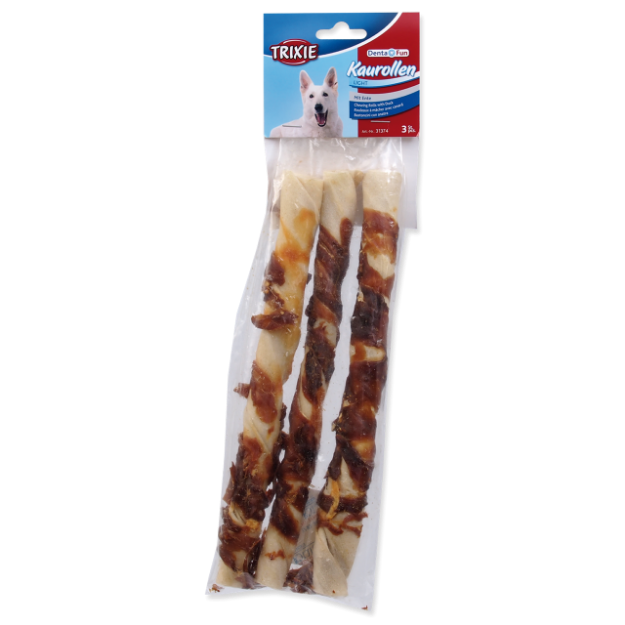 Tycinky TRIXIE Dog Denta Fun s kachním masem 28 cm 250g