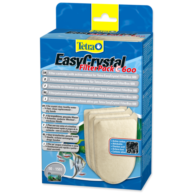 Nápln aktivní uhlí TETRA EasyCrystal 600 3ks