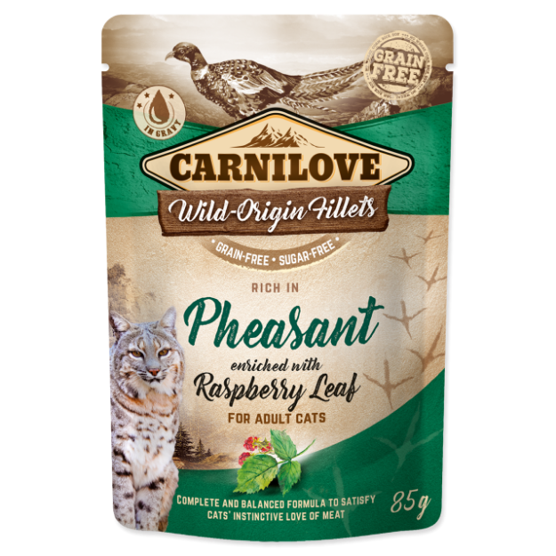 Kapsicka CARNILOVE Cat Rich in Pheasant enriched with Raspberry Leaf 85g