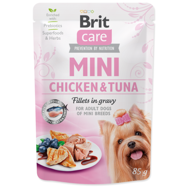 Kapsicka BRIT Care Mini Chicken & Tuna fillets in gravy 85g