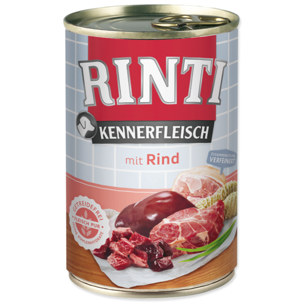 Konzerva RINTI Kennerfleisch hovezí 400g