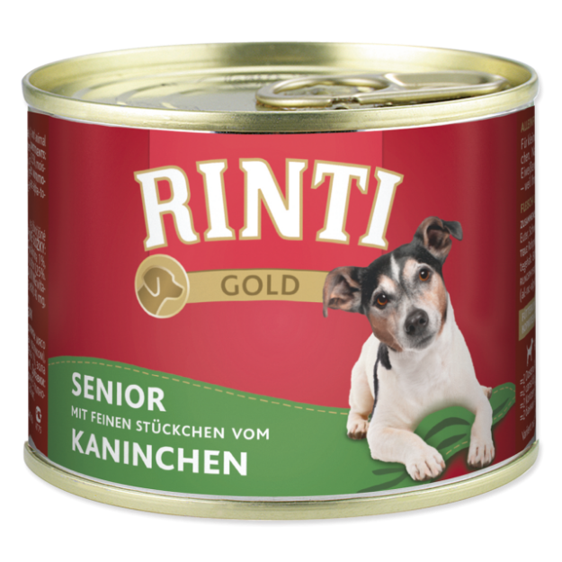 Konzerva RINTI Gold Senior králík 185g