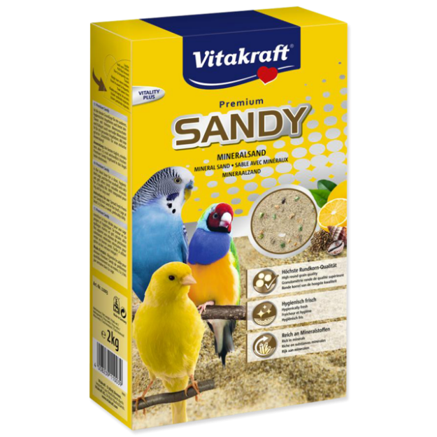 Písek VITAKRAFT Sandy pro malé papoušky 2kg