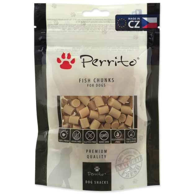 Pochoutka PERRITO Fish Chunks 100g