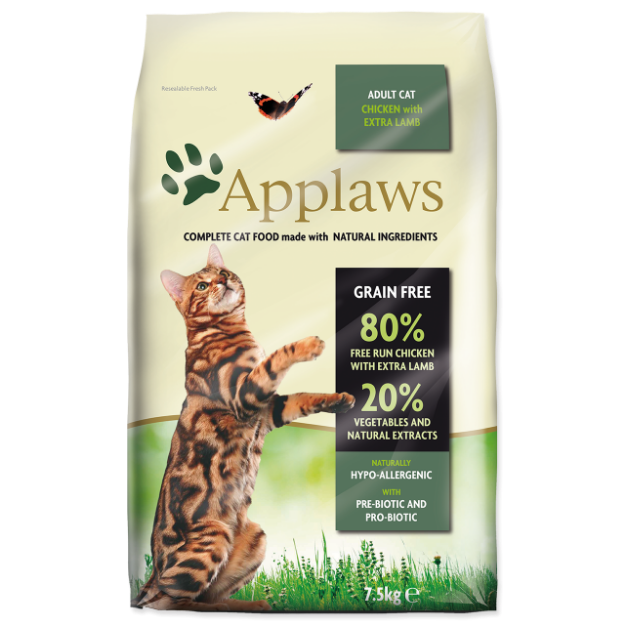 APPLAWS Dry Cat Chicken with Lamb 7,5kg