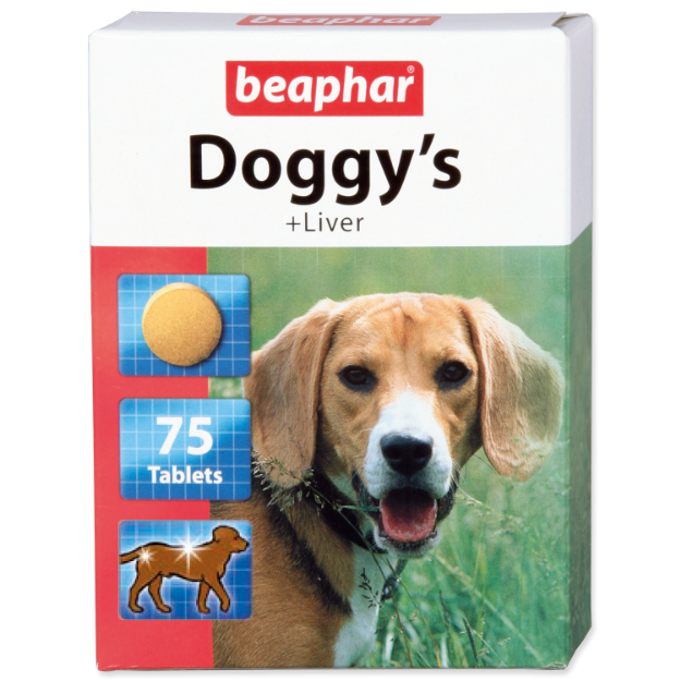 Obrázek Pochoutka BEAPHAR Doggy´s s játry 75tablet