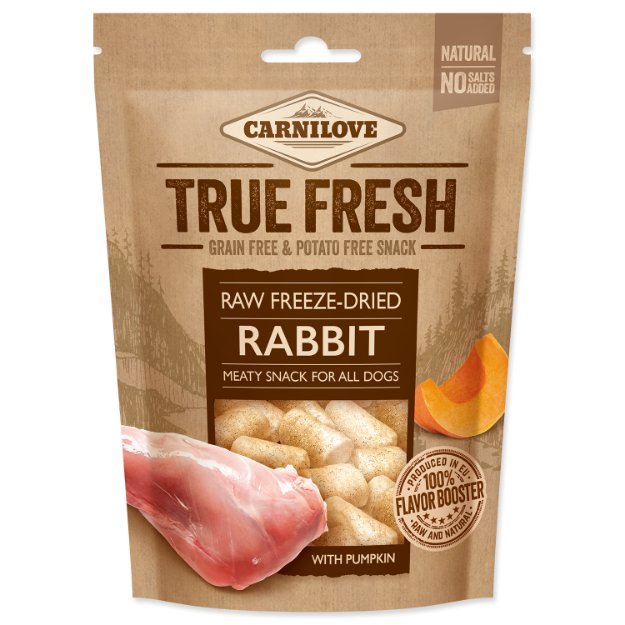 Obrázek CARNILOVE Raw freeze-dried Rabbit with pumpkin 40g