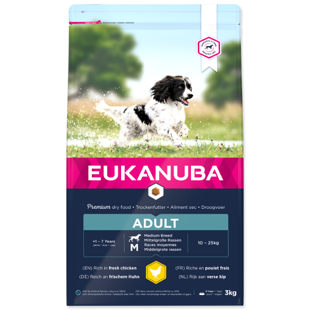 Obrázek EUKANUBA Adult Medium Breed 3kg