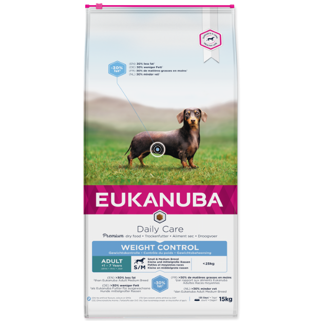 Obrázek EUKANUBA Adult Medium Breed Light / Weight Control 15kg