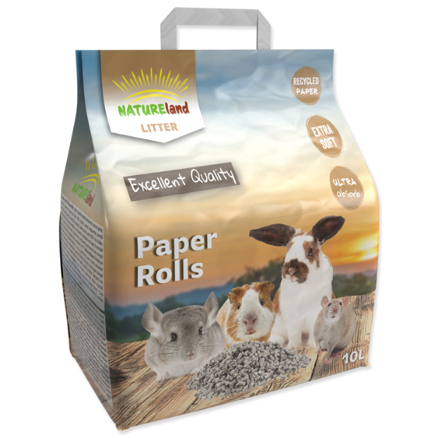 Obrázek Podestýlka NATURE LAND Paper Rolls 10 l