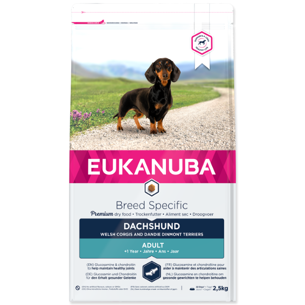 Obrázek EUKANUBA Dachshund Jezevčík 2,5kg