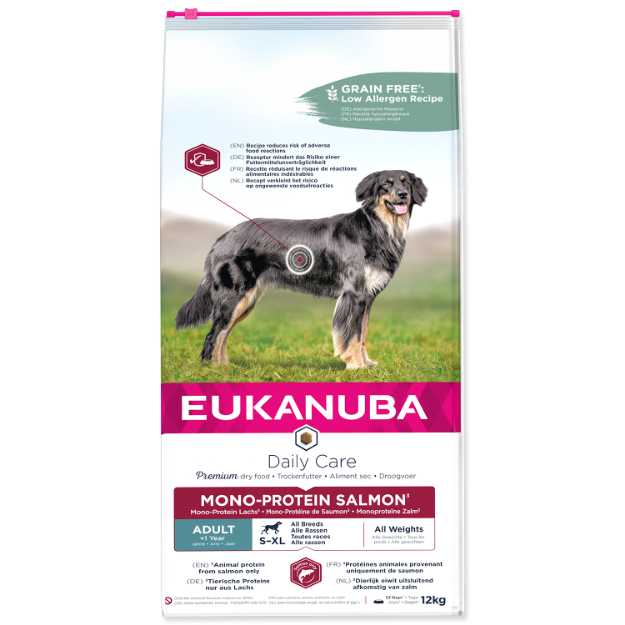 Obrázek EUKANUBA Adult Mono Protein Salmon  12 kg